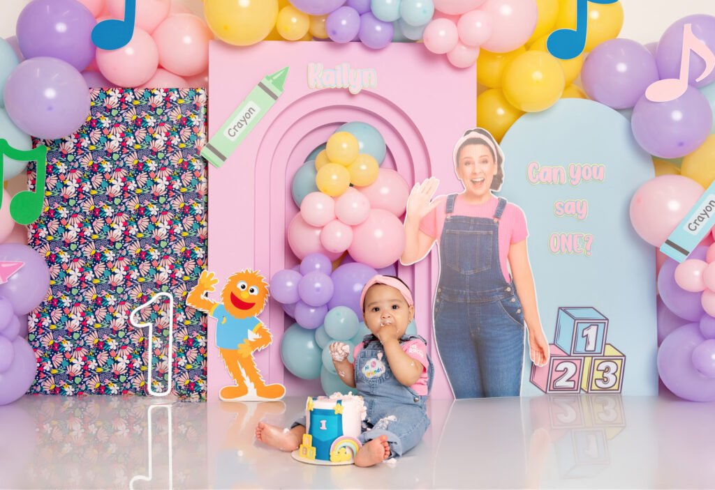 Ms-Rachel-Theme-Cake-Smash-Silver-Spring-MD-First-Birthday-Photos